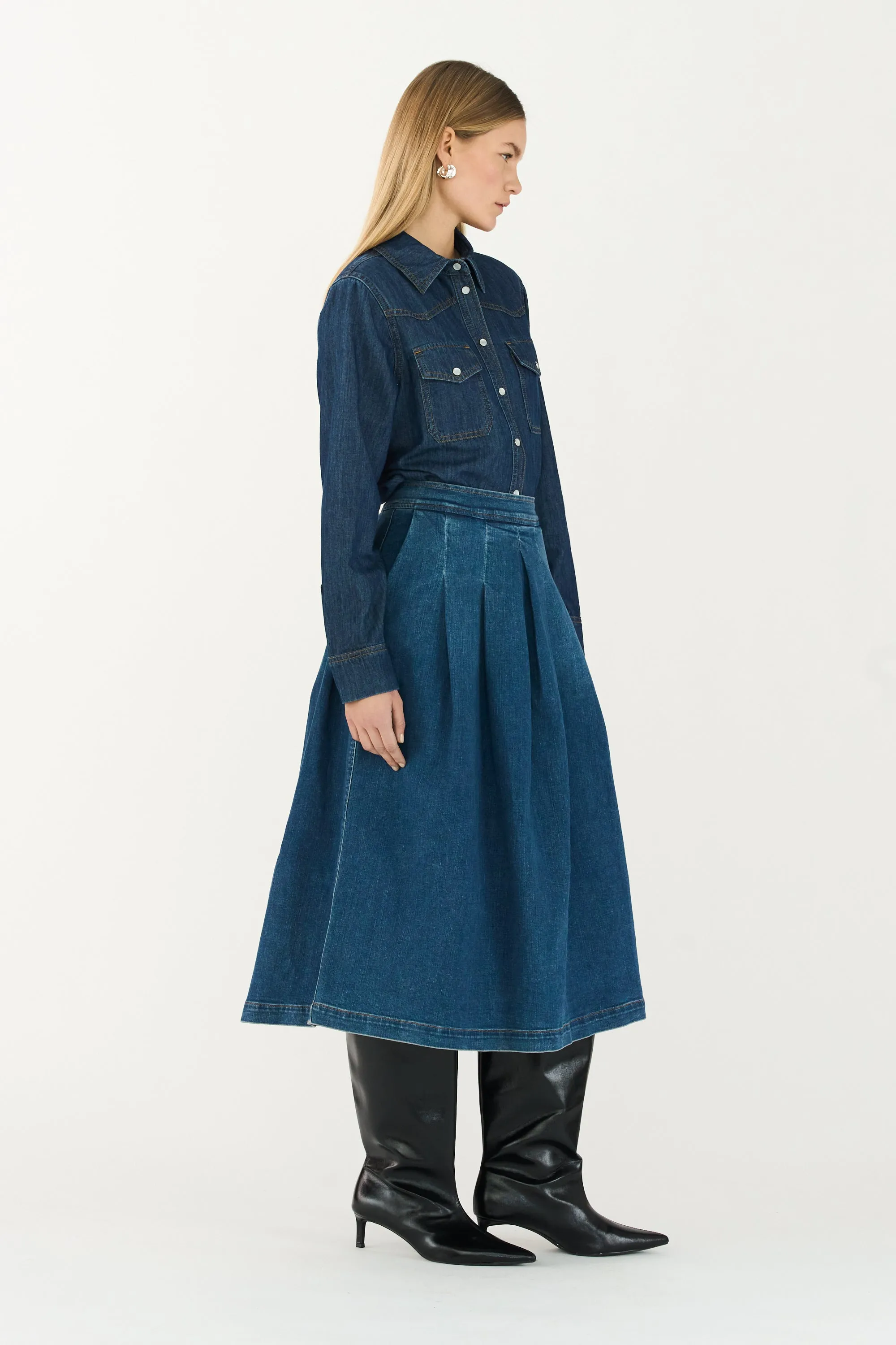 TMRW-Ellen Ball Gown Wash Bright Riverside
