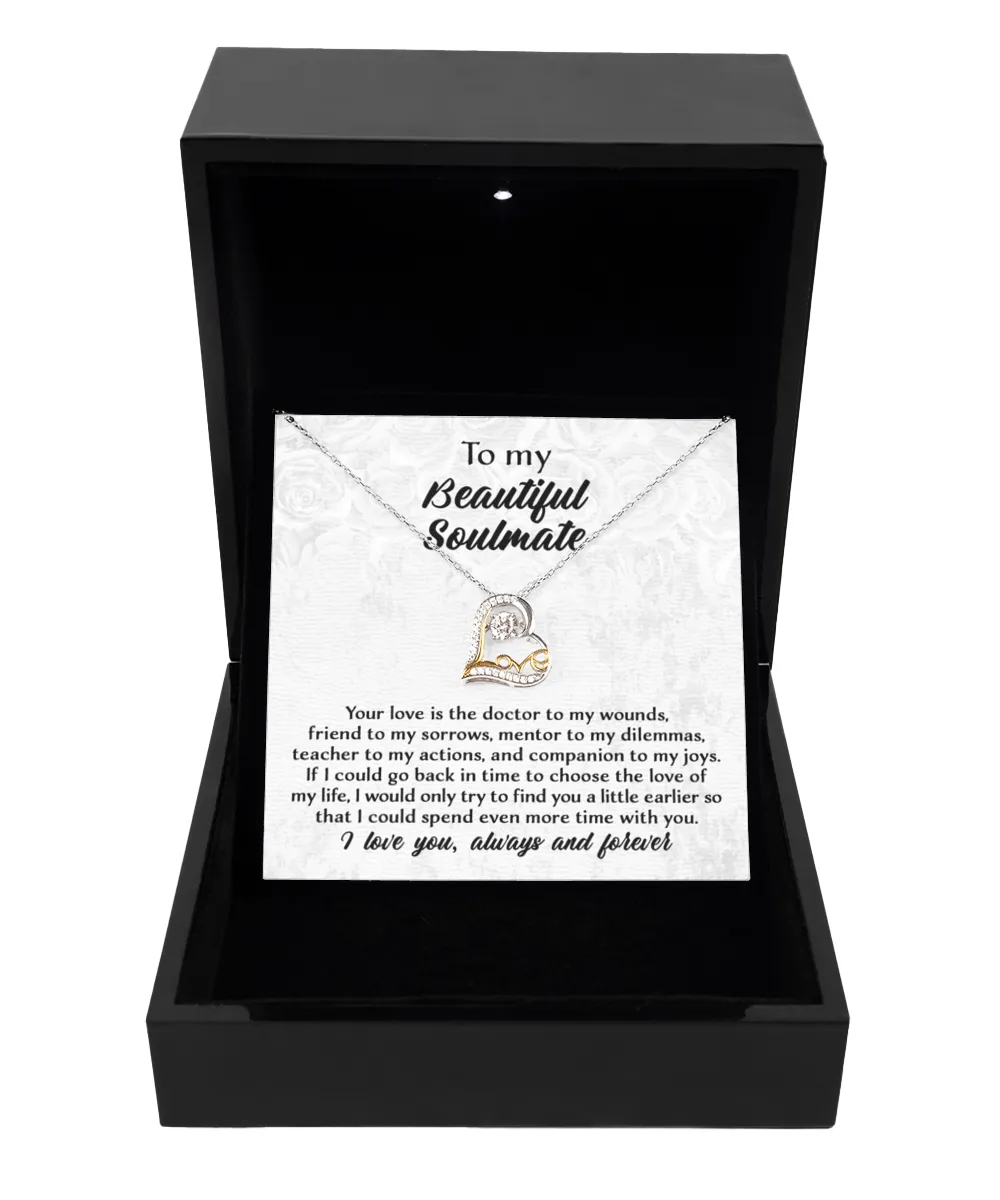To My Beautiful Soulmate Always And Forever | Love Dancing Necklace