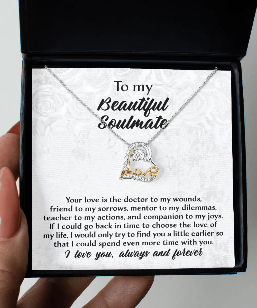 To My Beautiful Soulmate Always And Forever | Love Dancing Necklace