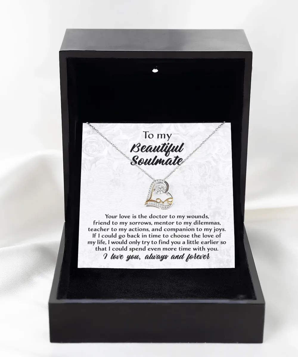 To My Beautiful Soulmate Always And Forever | Love Dancing Necklace