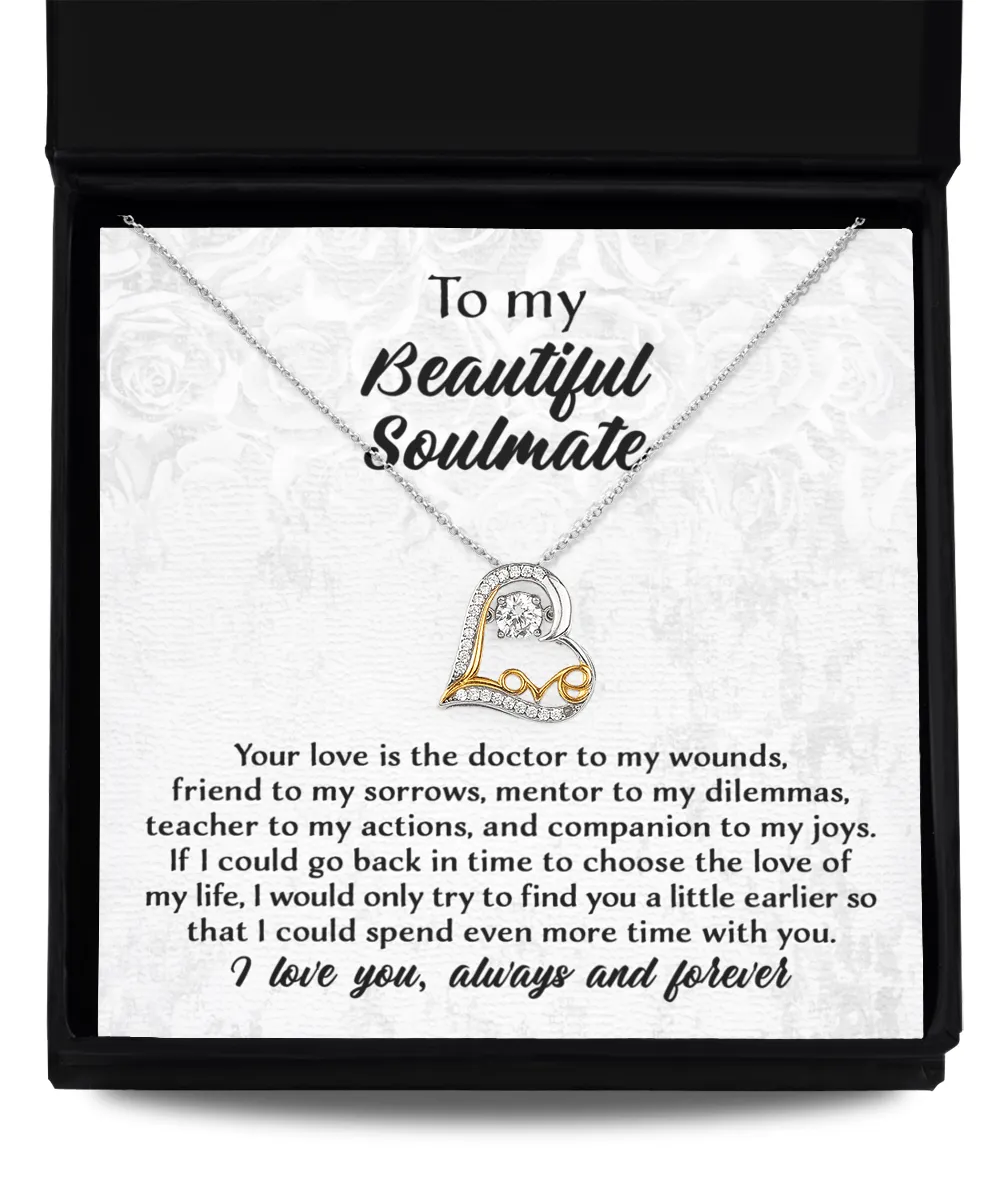 To My Beautiful Soulmate Always And Forever | Love Dancing Necklace