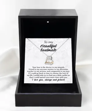 To My Beautiful Soulmate Always And Forever | Love Dancing Necklace