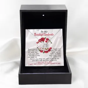 To My Beautiful Soulmate Always Remember | Forever | Love Dancing Necklace