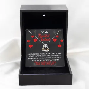 To My Beautiful Soulmate Love Every Little Thing About You | Love Dancing Necklace