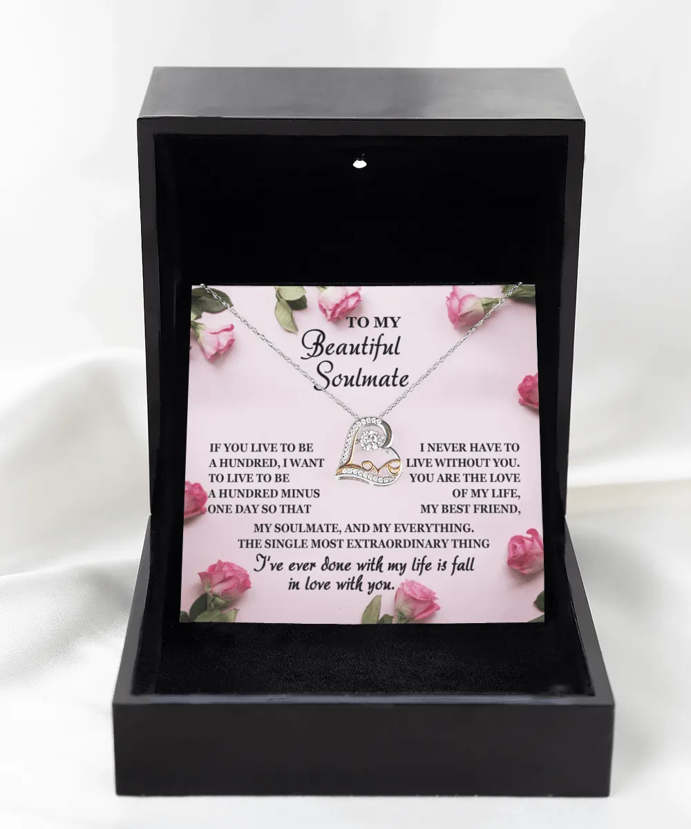 To My Beautiful Soulmate My Best Friend | Love Dancing Necklace