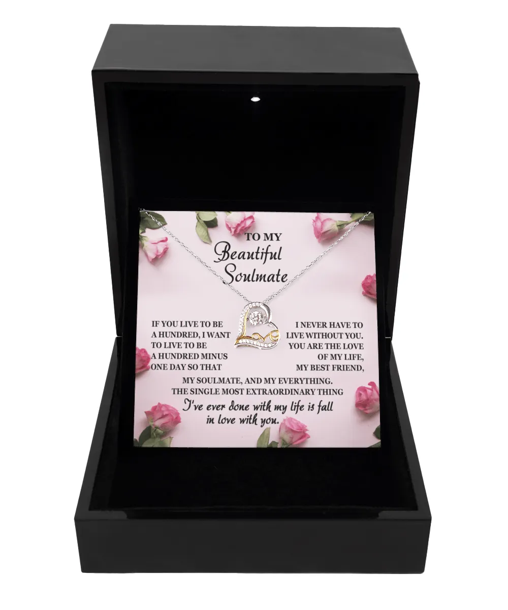 To My Beautiful Soulmate My Best Friend | Love Dancing Necklace