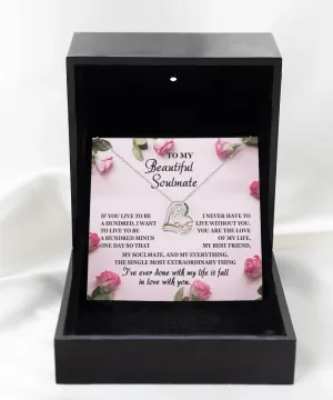 To My Beautiful Soulmate My Best Friend | Love Dancing Necklace