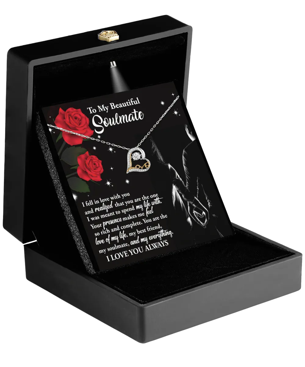 To My Beautiful Soulmate So Rich And Complete | Love Dancing Necklace