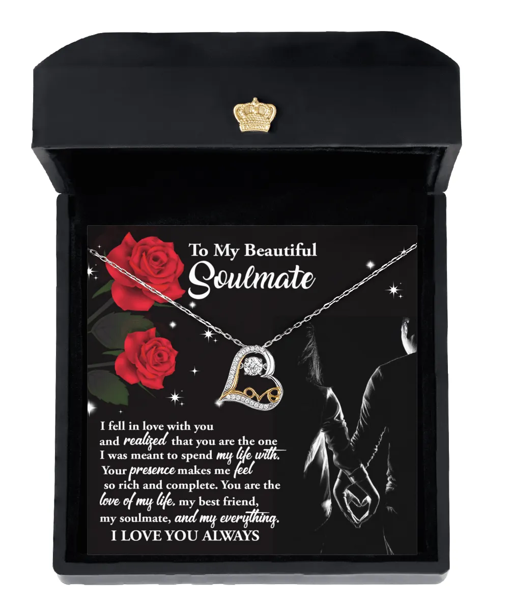 To My Beautiful Soulmate So Rich And Complete | Love Dancing Necklace