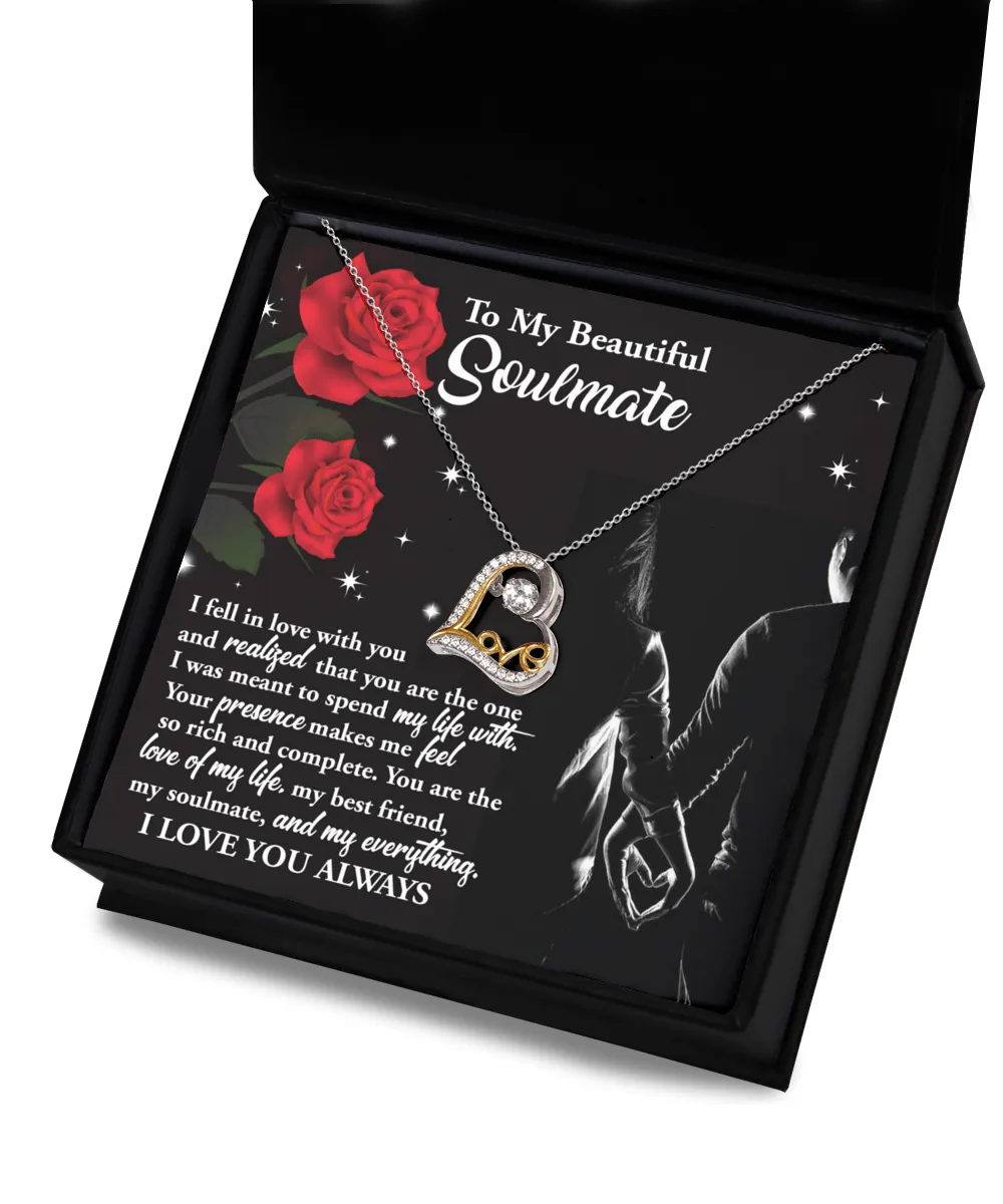 To My Beautiful Soulmate So Rich And Complete | Love Dancing Necklace