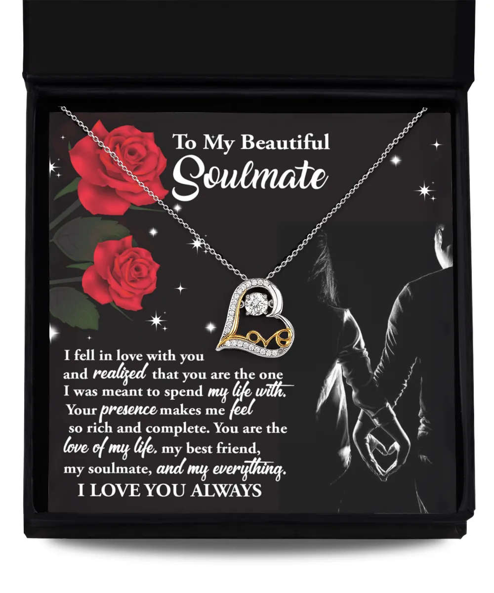 To My Beautiful Soulmate So Rich And Complete | Love Dancing Necklace
