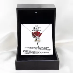 To My Beauty From your Beast Soulmate | Love Dancing Necklace