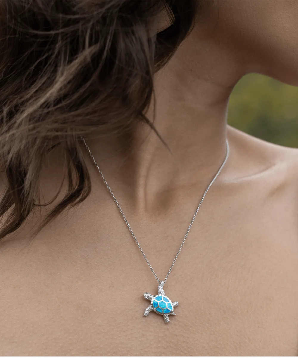 To My Beloved Daughter Stronger Than You Realize | Opal Turtle Necklace