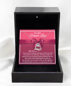 To My Forever Love Take On The World Together | Love Dancing Necklace