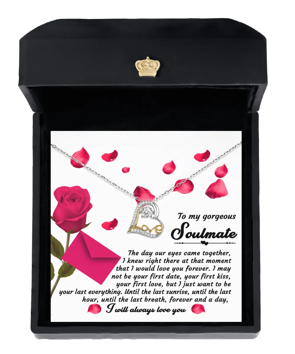 To My Gorgeous Soulmate Until The Last Breath | Love Dancing Necklace