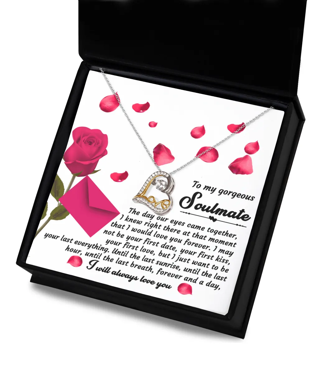 To My Gorgeous Soulmate Until The Last Breath | Love Dancing Necklace