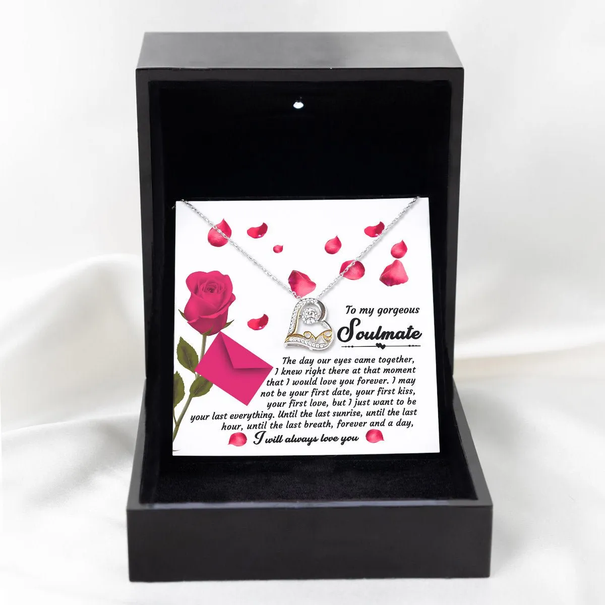 To My Gorgeous Soulmate Until The Last Breath | Love Dancing Necklace