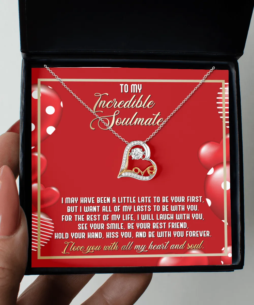 To My Incredible Soulmate Forever Yours | Love Dancing Necklace