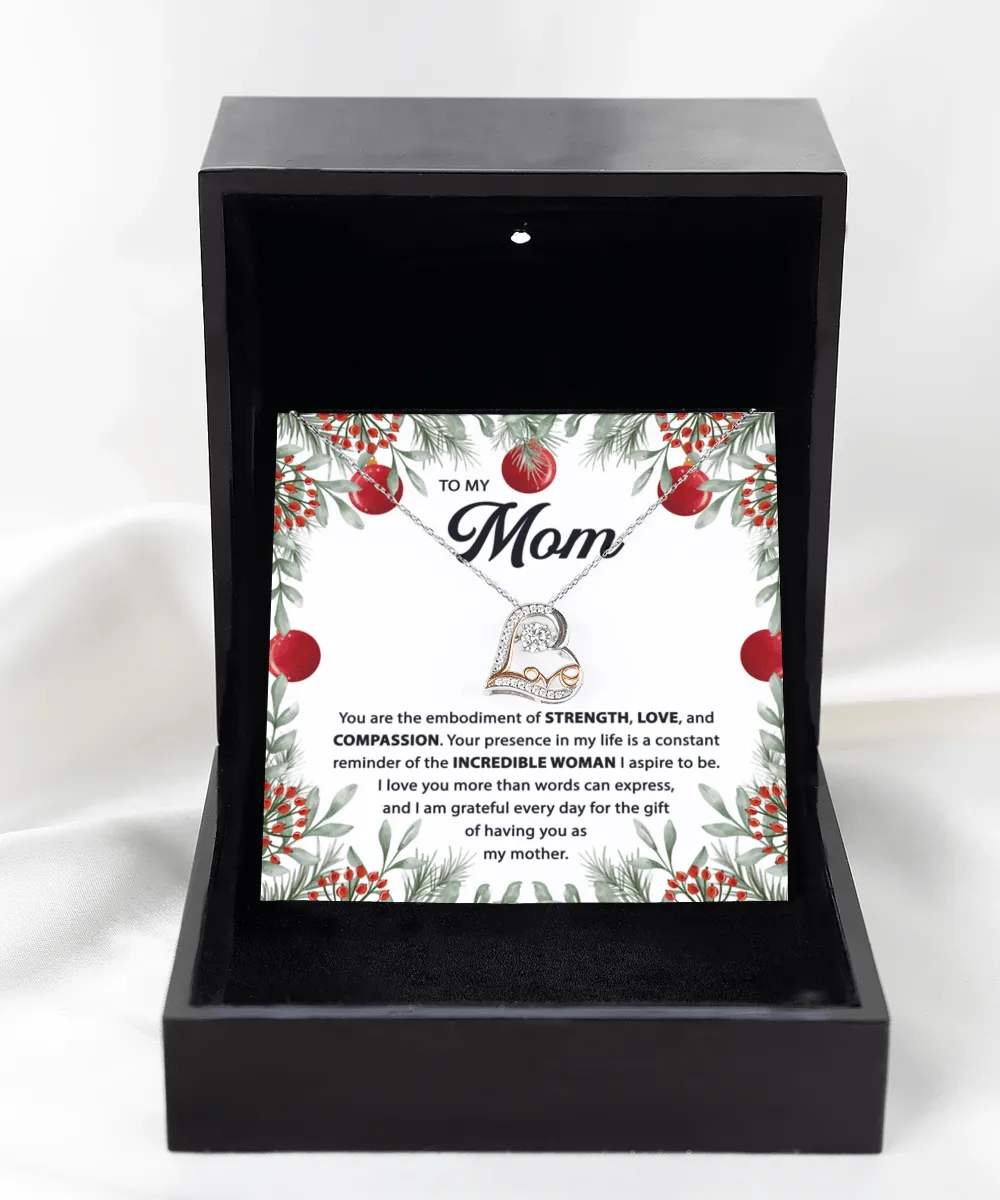 To My Mom Incredible Woman Dancing Love Necklace, Gift For Mom