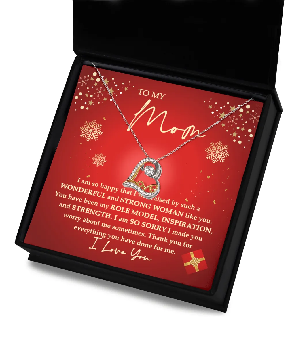 To My Mom Such A Wonderful Strong Woman Love Dancing Necklace