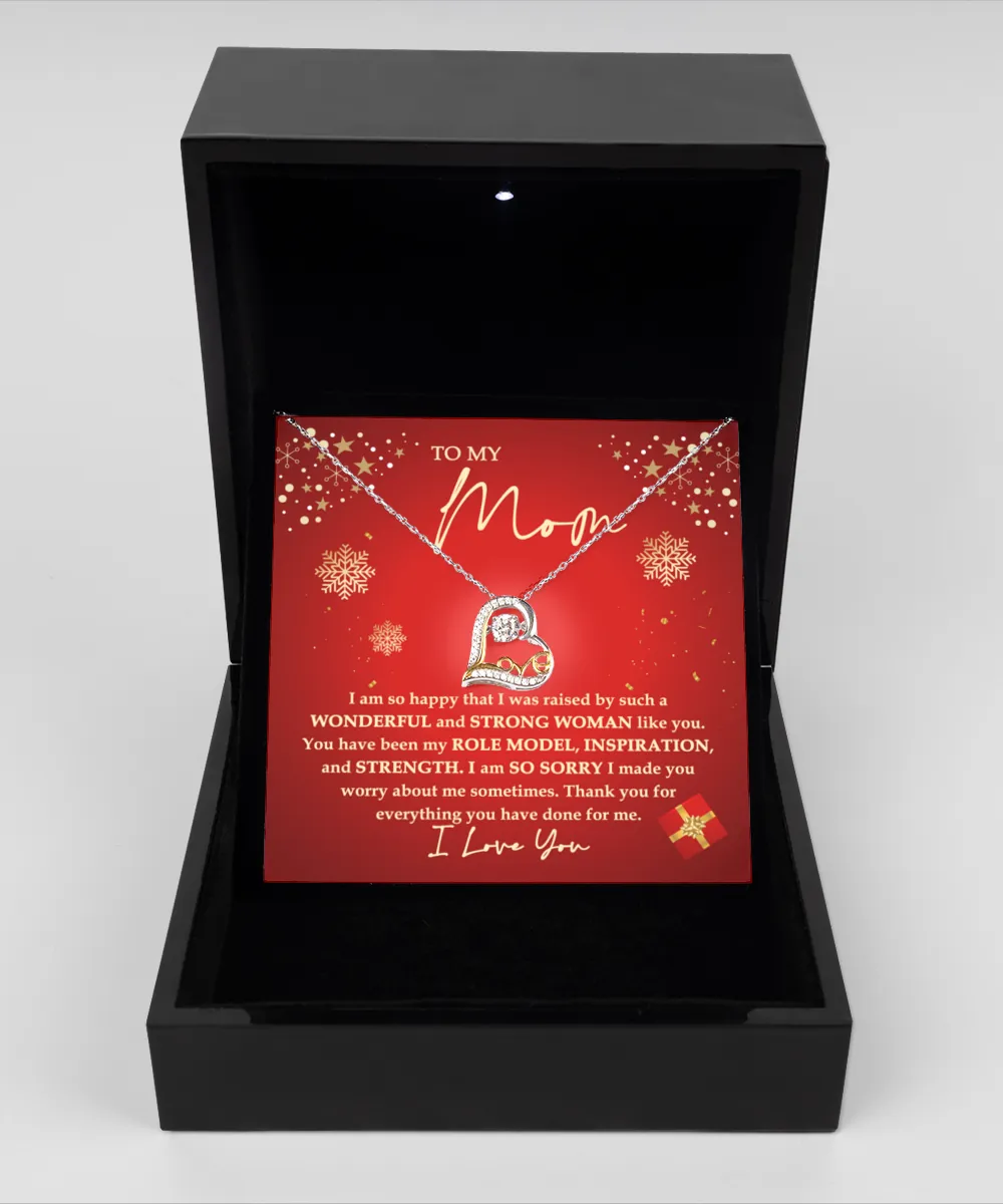 To My Mom Such A Wonderful Strong Woman Love Dancing Necklace