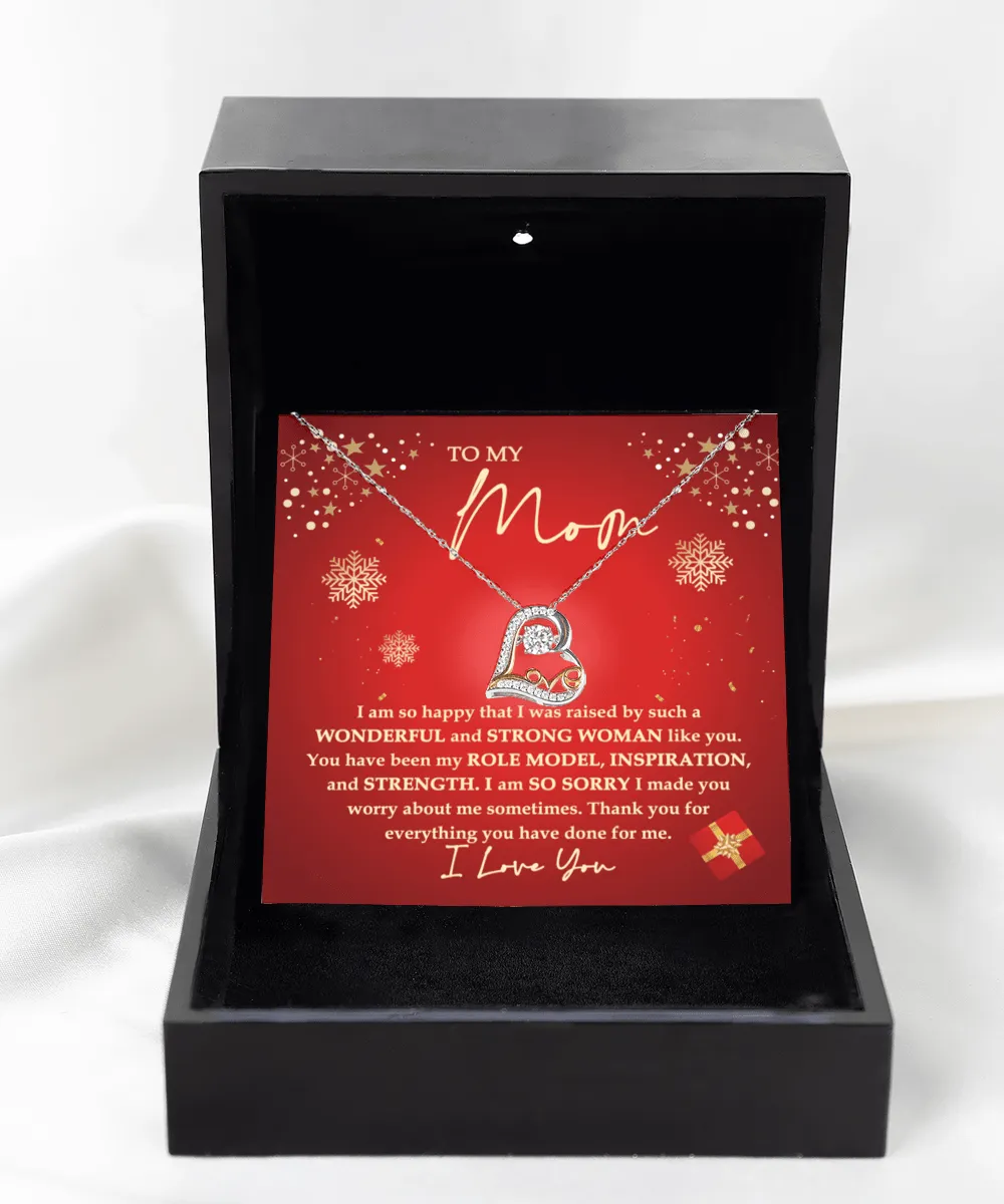To My Mom Such A Wonderful Strong Woman Love Dancing Necklace