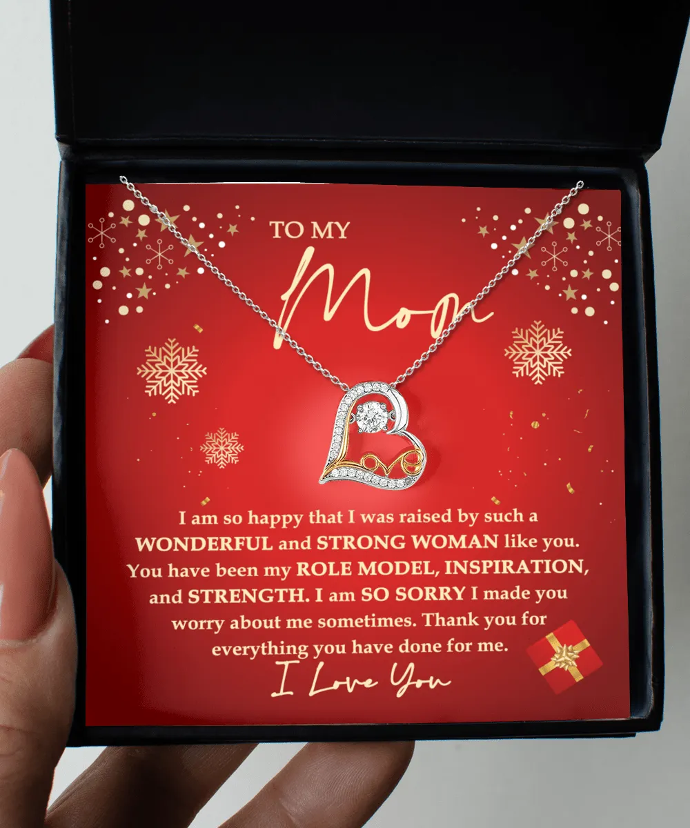 To My Mom Such A Wonderful Strong Woman Love Dancing Necklace