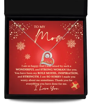 To My Mom Such A Wonderful Strong Woman Love Dancing Necklace