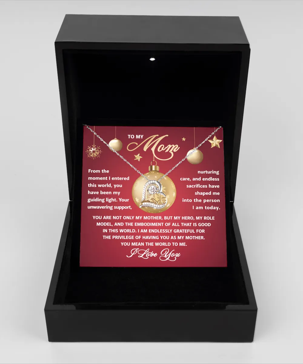 To My Mom You Are My Role Model | Love Dancing Pendant Necklace