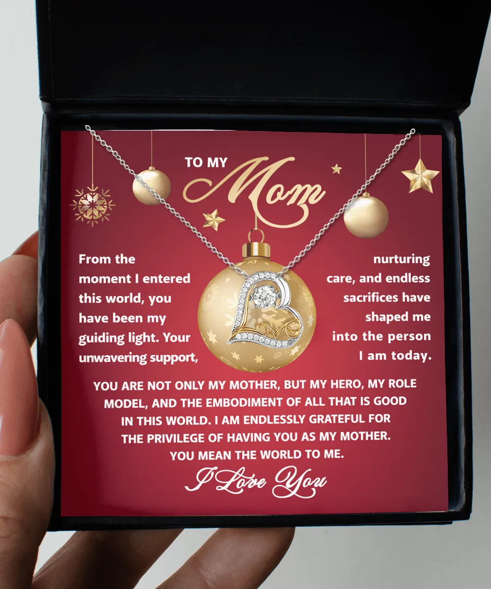To My Mom You Are My Role Model | Love Dancing Pendant Necklace
