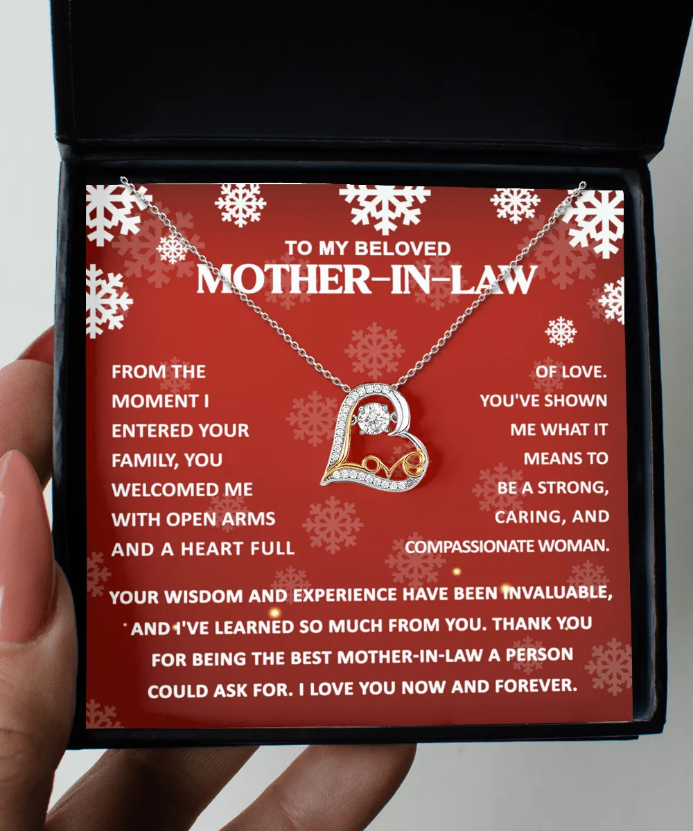 To My Mother-In-Law Compassionate Woman | Love Dancing Pendant Necklace
