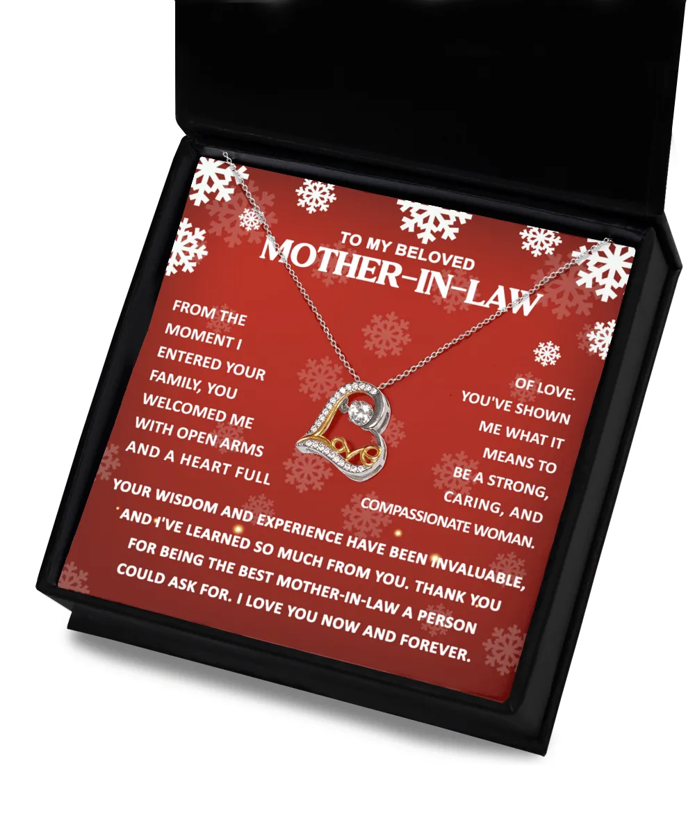 To My Mother-In-Law Compassionate Woman | Love Dancing Pendant Necklace