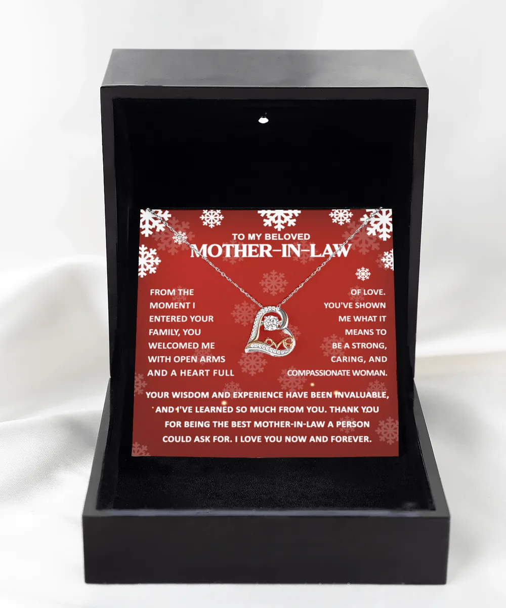 To My Mother-In-Law Compassionate Woman | Love Dancing Pendant Necklace