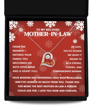 To My Mother-In-Law Compassionate Woman | Love Dancing Pendant Necklace