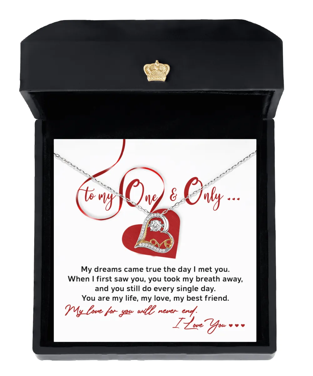 To My One & Only Soulmate | Love Dancing Necklace
