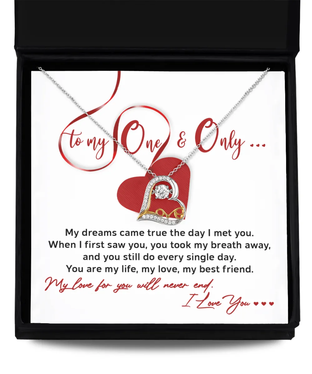 To My One & Only Soulmate | Love Dancing Necklace