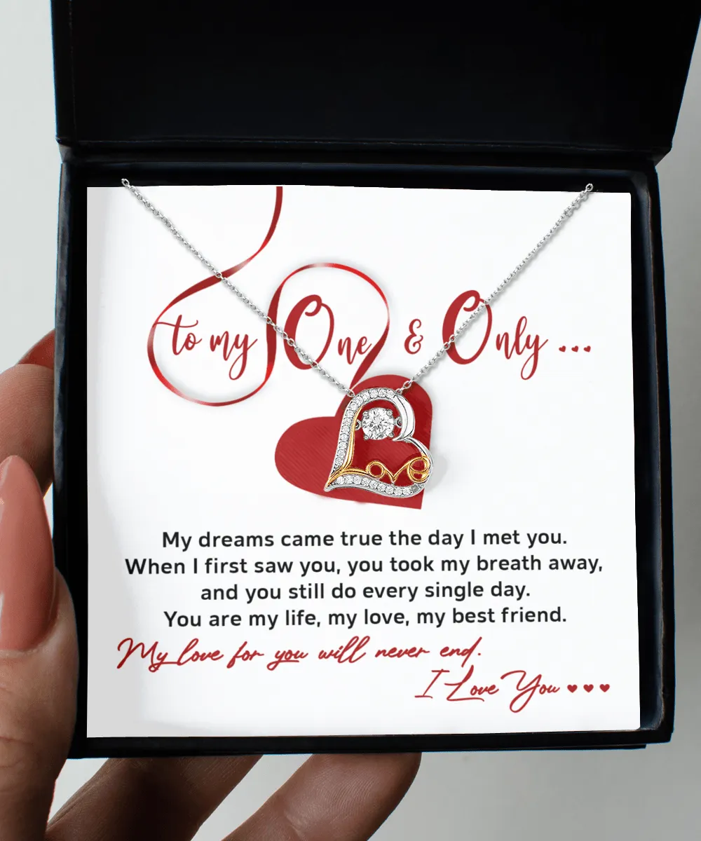 To My One & Only Soulmate | Love Dancing Necklace