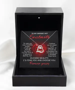 To My Smokin' Hot Soulmate Forever Yours | Love Dancing Necklace