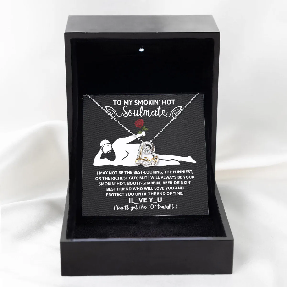 To My Smokin' Hot Soulmate Until The End Of Time | Love Dancing Necklace