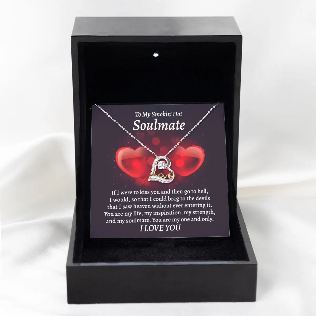 To My Smokin' Hot Soulmate You Are My One And Only | Love Dancing Necklace