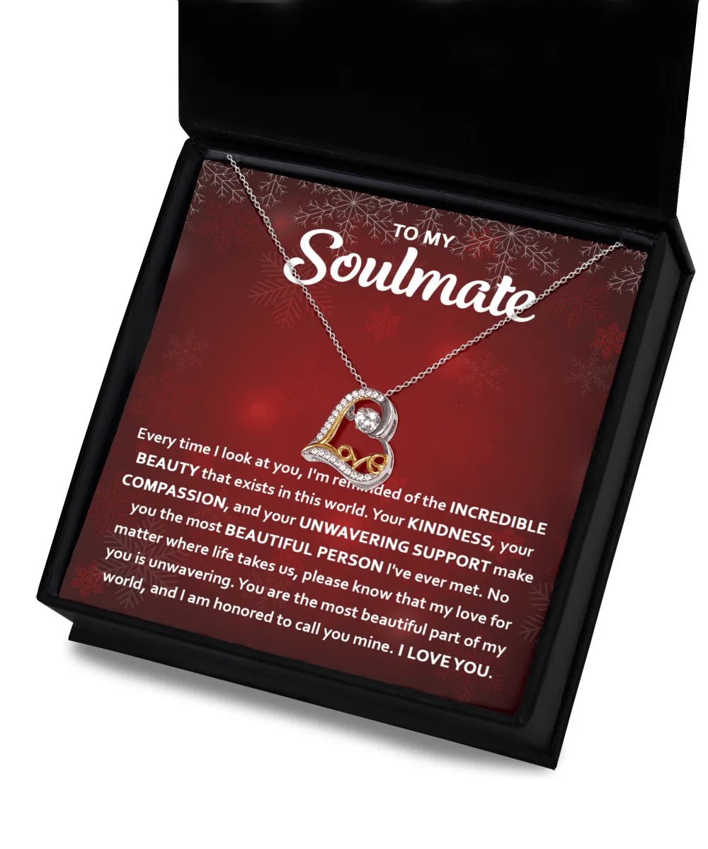 To My Soulmate Honored To Call You Mine | Love Dancing Necklace