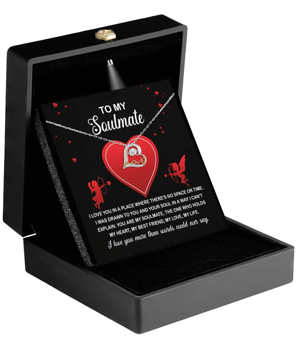 To My Soulmate I Was Drawn To You | Love Dancing Necklace
