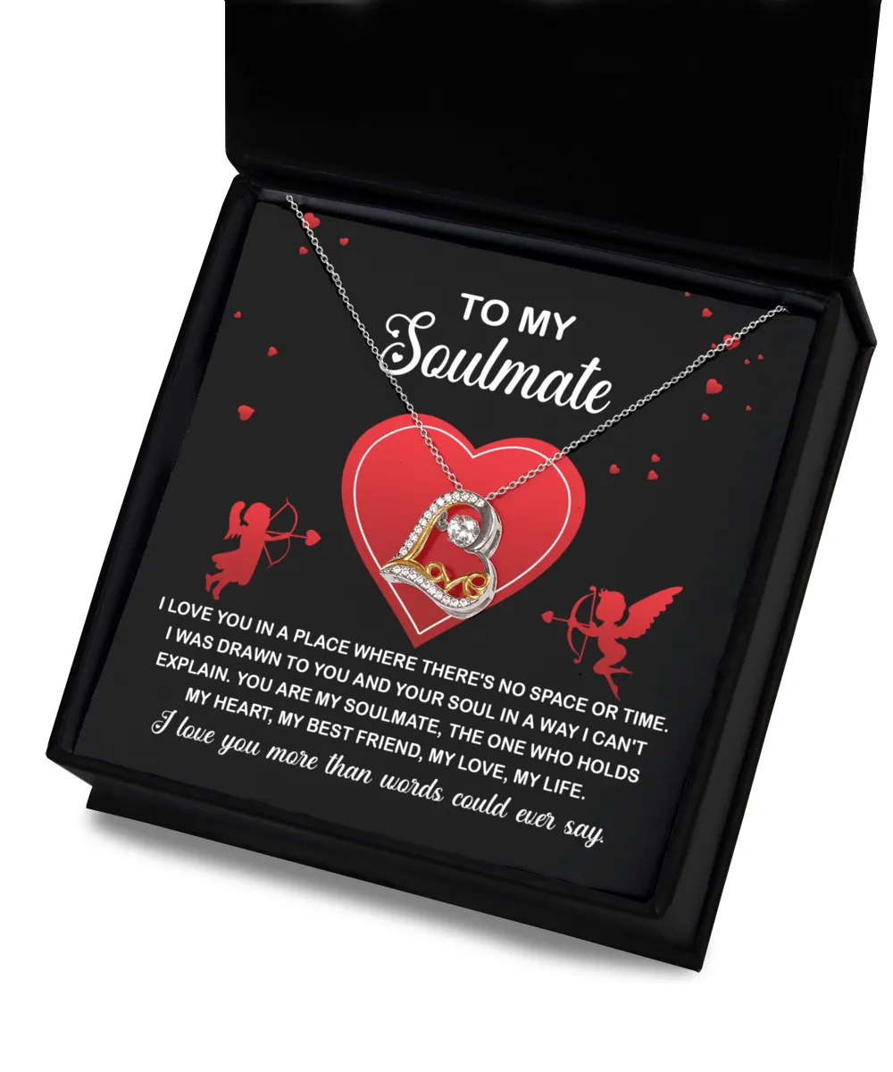 To My Soulmate I Was Drawn To You | Love Dancing Necklace