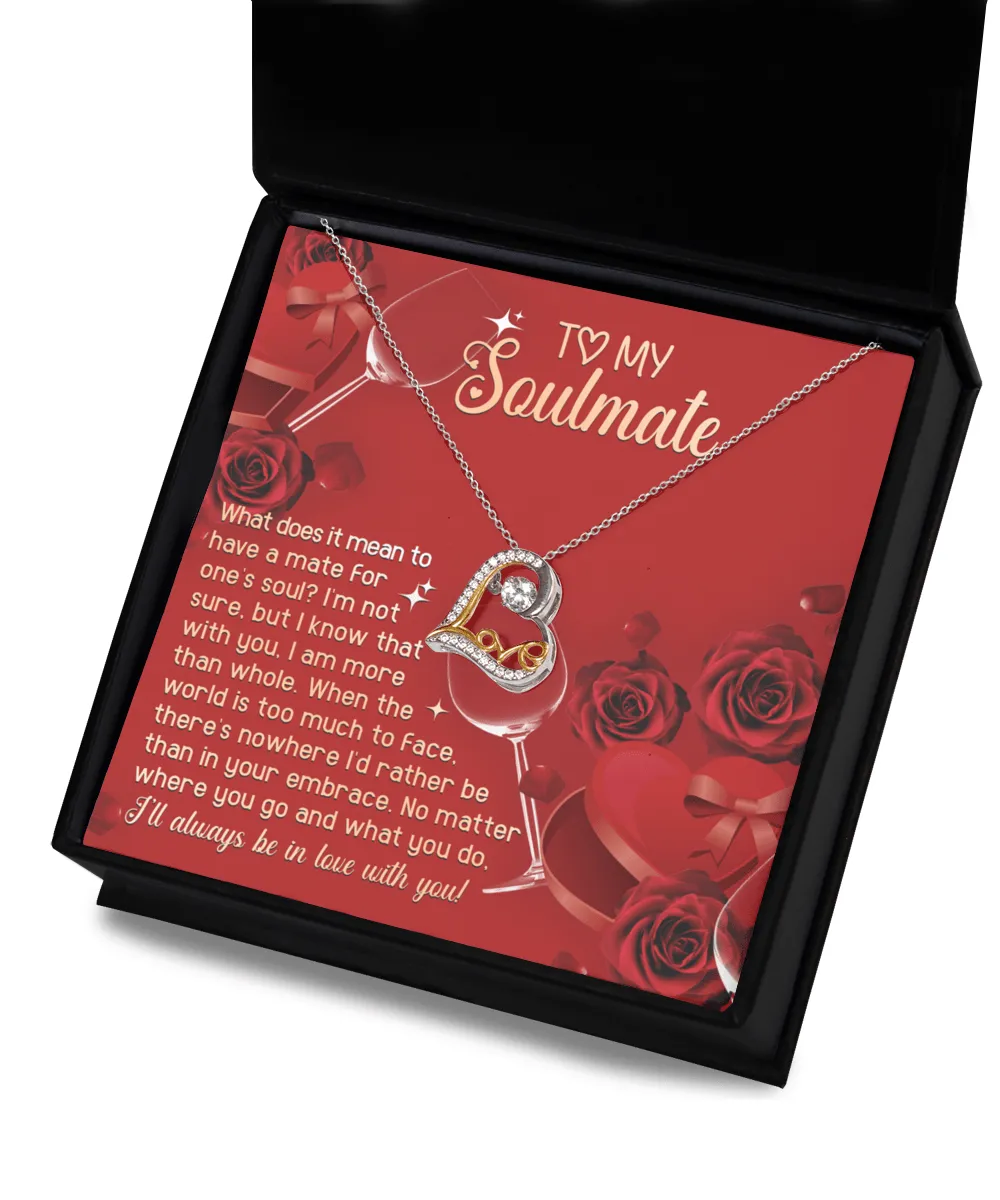 To My Soulmate In Your Embrace | Love Dancing Necklace