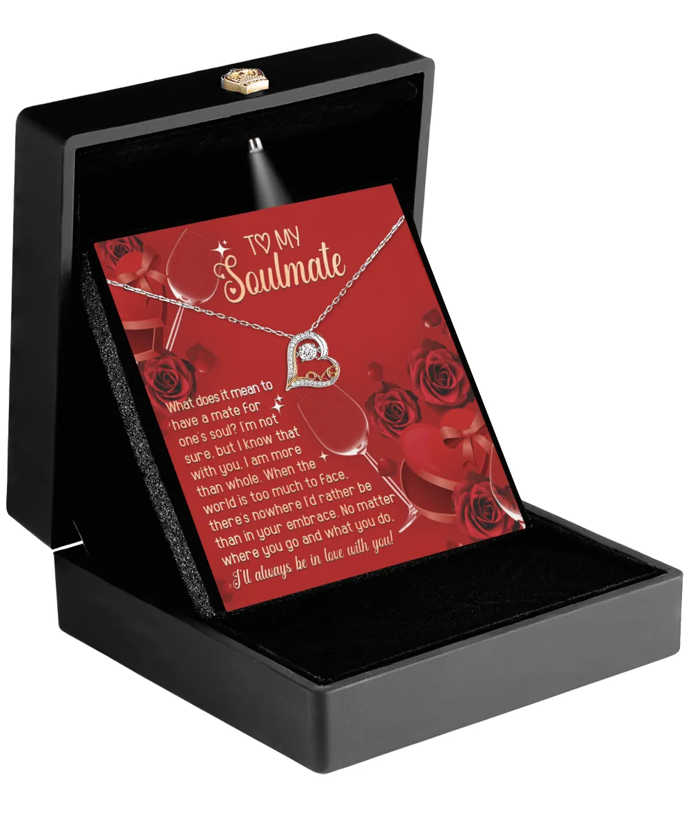 To My Soulmate In Your Embrace | Love Dancing Necklace