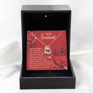 To My Soulmate In Your Embrace | Love Dancing Necklace
