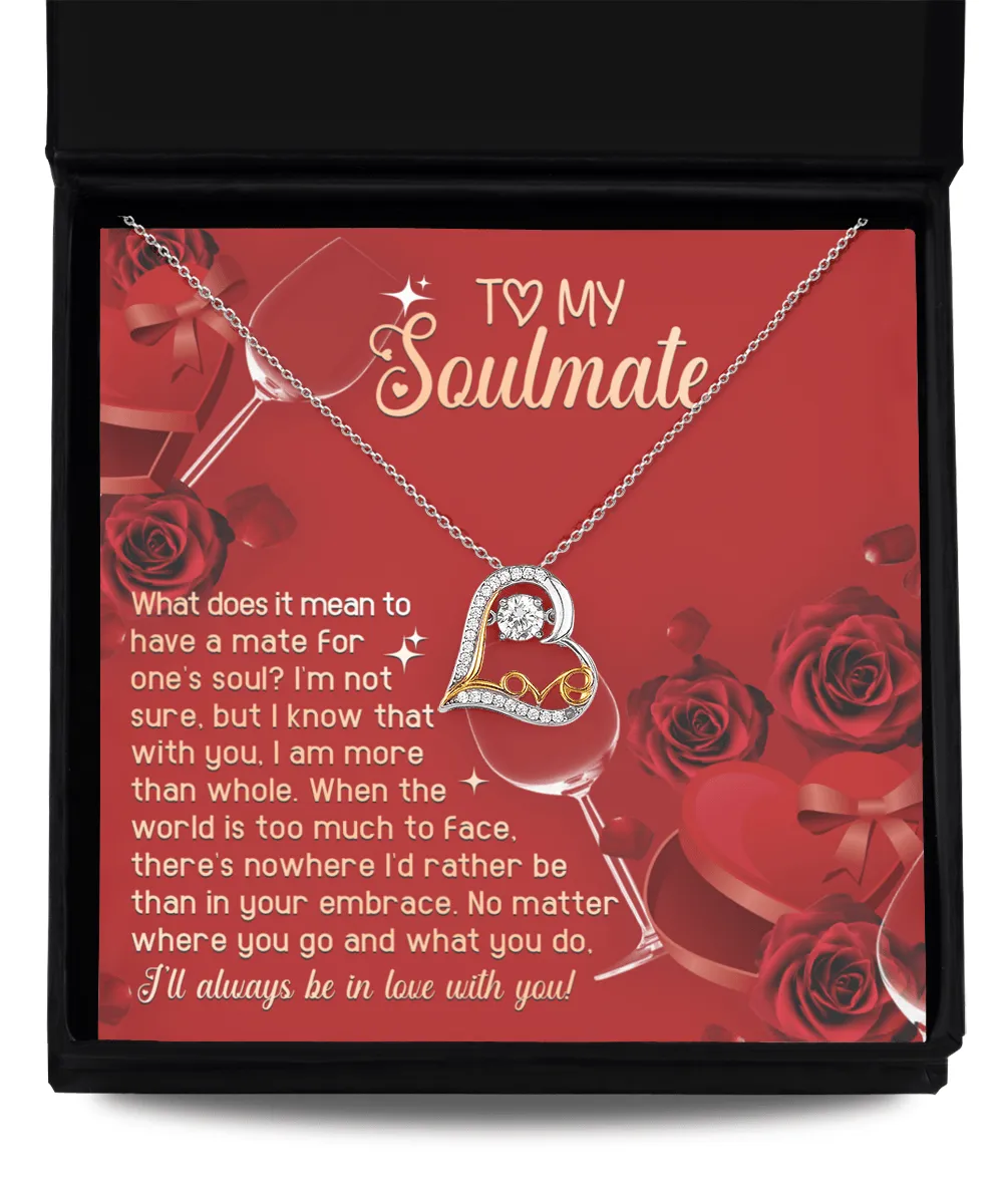 To My Soulmate In Your Embrace | Love Dancing Necklace
