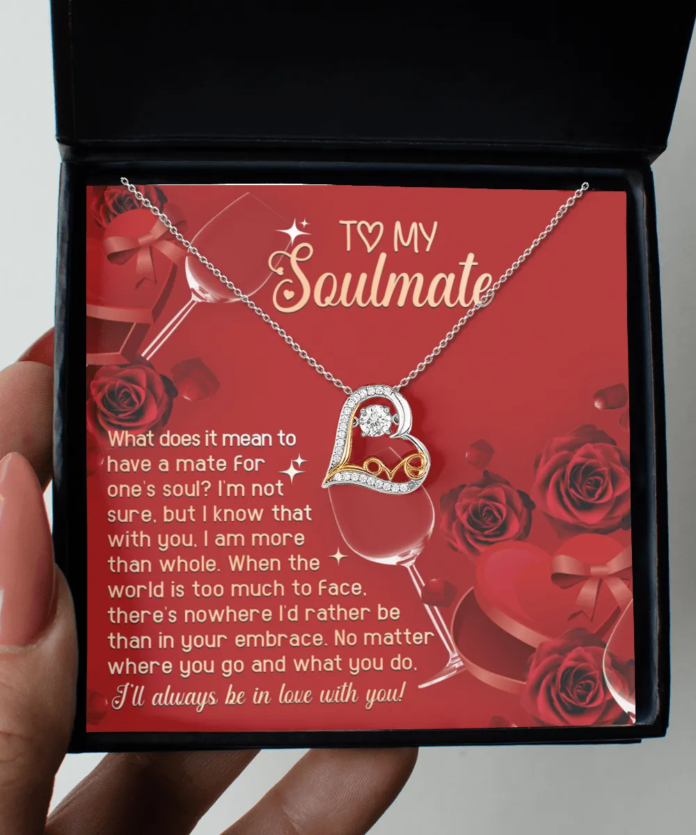 To My Soulmate In Your Embrace | Love Dancing Necklace