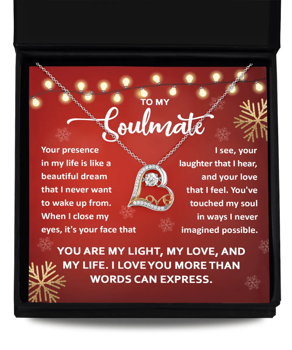 To My Soulmate Love You More | Love Dancing Necklace