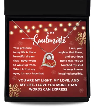To My Soulmate Love You More | Love Dancing Necklace